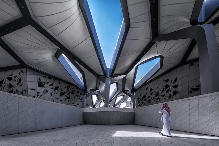 Plaza of the KAPSARC complex in Riyadh